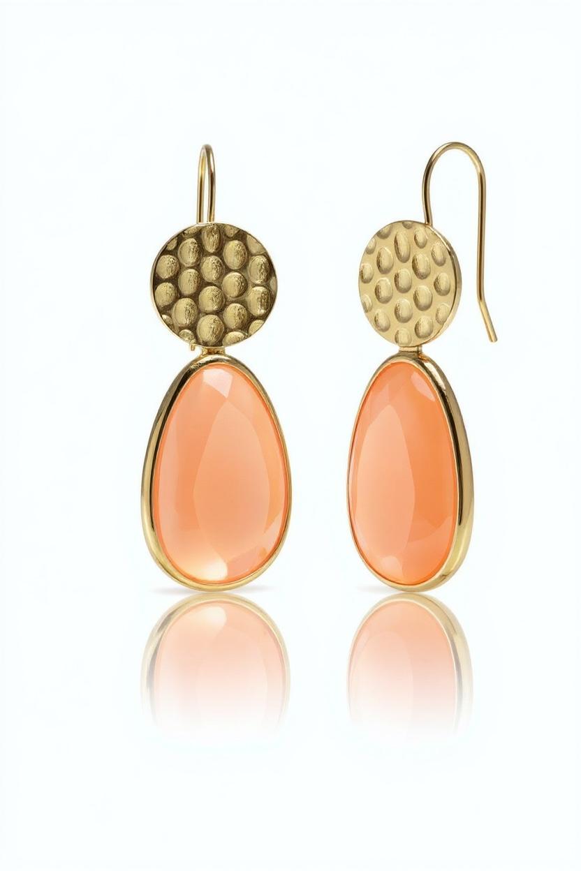 Orecchini  Gocce di Luce e Dettagli Martellati