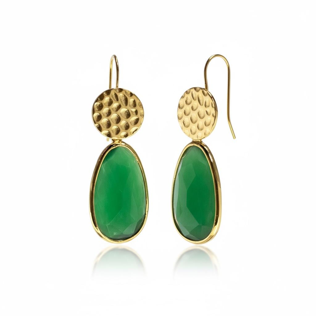 Orecchini  Gocce di Luce e Dettagli Martellati